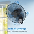 thumbnail image 5 of Wall-Mount Fan with Remote, TaoTronics 16 inch Wall Fan with 3 Wind Modes, 8 Hour Timer, 90 Degree Oscillating,Black New, 5 of 9