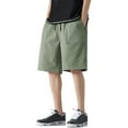 thumbnail image 2 of Sngxgn Mens Outdoor Casual Elastic Waist Lightweight Fishing Hiking Shorts(Green,XXXXL), 2 of 8