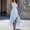 Light Blue, variant on Qulqfy Sleeveless Wedding Guest Dresses for Women Boho Plain Maxi Ruffle Halter Light Blue Cocktail Formal Corset Split Long Dresses XL