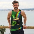 thumbnail image 6 of Pofeuu St. Patrick's Day4 Print Men's Workout Tank Tops Sleeveless Muscle Gym Shirt Quick Dry-Medium, 6 of 7