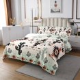 thumbnail image 3 of Erosebridal Aztec Coverlet Set King for Adult, Western Cactus Bedding Set, Geometric Stripe Decor, 3 of 5