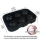thumbnail image 4 of Plantilla de silicona para bolas de hielo, hace 6 esferas de hielo grandes para whisky y cócteles, plantilla reutilizable con el mejor regalo, 4 of 5
