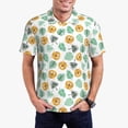 thumbnail image 1 of Fotbe Tiger Leaves Camiseta Polo de Golf para Hombre con Estampado – Camisa Deportiva Transpirable con Cuello Abotonado-Large, 1 of 6