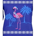 thumbnail image 4 of Old Glory Womens Flamingo Winter Ugly Christmas Sweater Long Sleeve T Shirt, 4 of 6