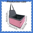 thumbnail image 3 of Portable Puppy Dog Car Seat, Dog Booster Seat for Small Dogs (Up to 20 lbs) - Portable Puppy Car Seat with Thick Cushion and Storage Pockets, 3 of 7
