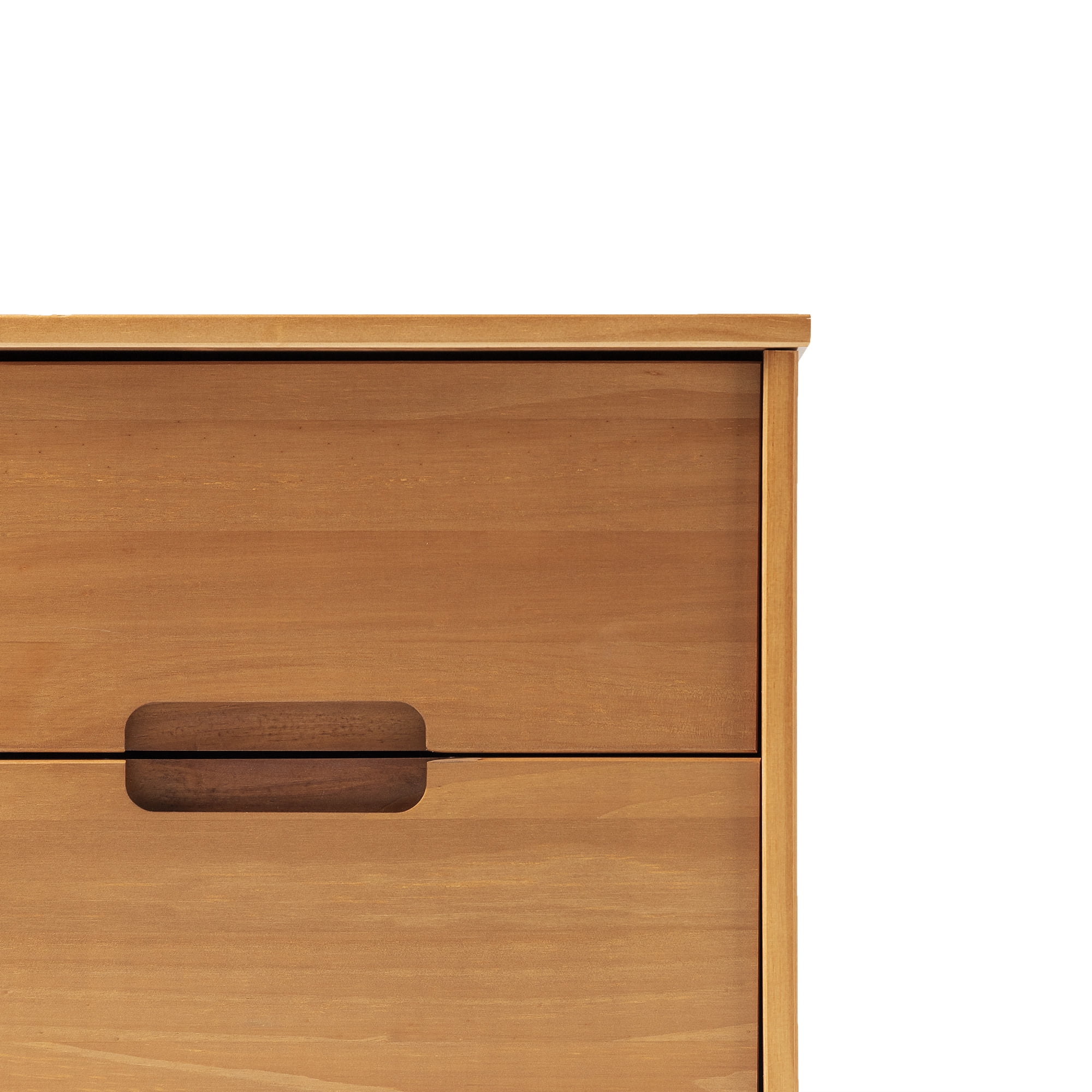 Walker Edison Sonoma 2-Drawer Nightstand, Caramel