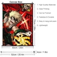 thumbnail image 2 of My Hero Academia Poster Scroll Poster Art Prints Home Decoration Wall Hanging Canvas Art for Dorm Bedroom Living Room Gift for Japanese Anime Fans, 2 of 8