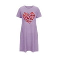 thumbnail image 4 of WJHWSX Nightgowns for Women,Womens Nightgown,Soft,Easy Care,Printed,Purple,2XL, 4 of 6