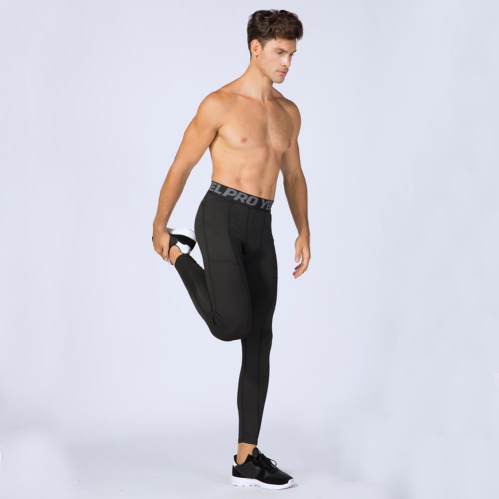 Men's Athletic Compression Pants Baselayer Quick Dry Sports Running Gym Workout  Tights Leggings - Walmart.com