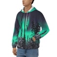 thumbnail image 3 of Kdxio Northern Lights 2 Print Men Hoodies Casual Hoodies for Men with Zip Pockets Full Zip Long Sleeve Sweatshirt Sports Hooded Jacket-Medium, 3 of 5