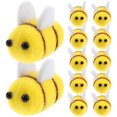 thumbnail image 3 of BRIGHTFUFU 12 UNIDS Lana Fieltro Abeja Decoración Encantadora Abeja Ropa Accesorios Creativos DIY Accesorios para la cabeza Ropa de dibujos animados Animales Suministros decorativos Amarillo, 3 of 7