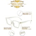 thumbnail image 4 of FEISEDY Classic Square Eyewear Non-prescription Thick Glasses Frame for Women B2461, 4 of 14