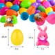 thumbnail image 4 of Camirus 12 Piezas de Huevos de Pascua Rellenos con Mini Juguetes de Animales de Peluche Lindos Animales de Peluche Llavero de Felpa para niños Favores de Fiesta de Pascua Cesta de Pascua Rellenos/Rell, 4 of 4