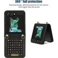 thumbnail image 4 of for Samsung Galaxy Z Flip5 Crossbody Wallet Case for Women, Bling Glitter PU Leather Phone Case with RFID Blocking Card Holder Cover for Samsung Galaxy Z Flip 5 SZ Black, 4 of 16