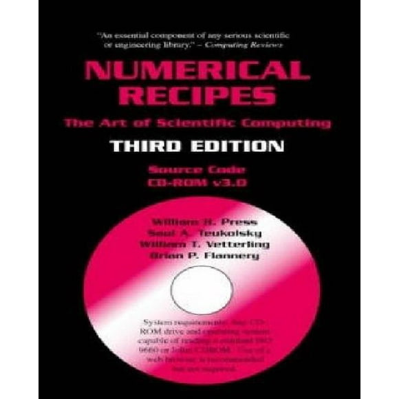 Numerical Recipes Source Code CD-ROM: The Art of Scientific Computing
