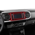 thumbnail image 4 of Real Bright Soft Car Interior Carbon Fiber Sticker DecorationRed Carbon Fiber Interior Radio Without Navigation Cover For Toyota TacomaAuto Car Protection Interior Accessories, 4 of 8
