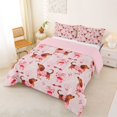 thumbnail image 2 of Homewish Valentine Dachshund Queen Comforter Set,Cute Dog Comforter Sets Queen,Pink,Pink Reversible,3 Pieces,1 Comforter and 2 Pillowcases, 2 of 7