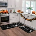 thumbnail image 4 of Halloween Kitchen Rug Set of 2, Non Slip Pumpkin Spooky Mats with Anti Fatigue Comfort, Washable Halloween Decor Rugs for Sink Laundry Office, Farmhouse Holiday Floor Mats 15.8x23.6+15.8x43.3 Inches, 4 of 8