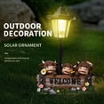 thumbnail image 3 of CARRFA Solar Garden Statues - Welcome Solar Lamp with Adorable Highland Cow Figurines for Patio, Yard, Garden Ornaments, 3 of 10