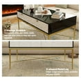 thumbnail image 4 of Boyel Living Coffee Table With 2 Drawers, Modern Center Table with Storage Drawers High Gloss Desktop Sofa End Table for Living Room White, 4 of 7