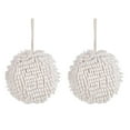 thumbnail image 2 of 2 Pack Fuzzy Chenille Hand Towels Ball, Hanging Hand Towels with Loop for Kitchen Bathroom,Soft Absorbent Hand Bath Towels, 2 of 9
