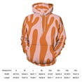 thumbnail image 2 of Abstract Orange Coral Art Print Oversized Hoodies For Woman Pullover With Pocket Comfortable Fation Pullover Hoodie S-5XL, 2 of 4