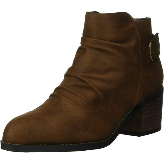 Bella Vita Womens Ace Block Heel Bootie Ankle Boot 7.5 Tan