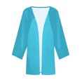 thumbnail image 4 of Diufon Linen Cardigans for Women Fall Casual Solid Color Blouses 3/4 Sleeve Breathable Coats, 4 of 5