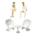 thumbnail image 3 of Modèle de Chaise de Table 5 Pièces Simulé pour la Construction de Projets Architecturaux 1:64, 3 of 8