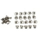 thumbnail image 2 of 20 Piezas de Remache de Latón Remaches Tornillo Trasero Cabeza Redonda O Artesanía de Cuero - Gris negro, Individual Plata Macarena Remaches de tornillo de anillo, 2 of 8