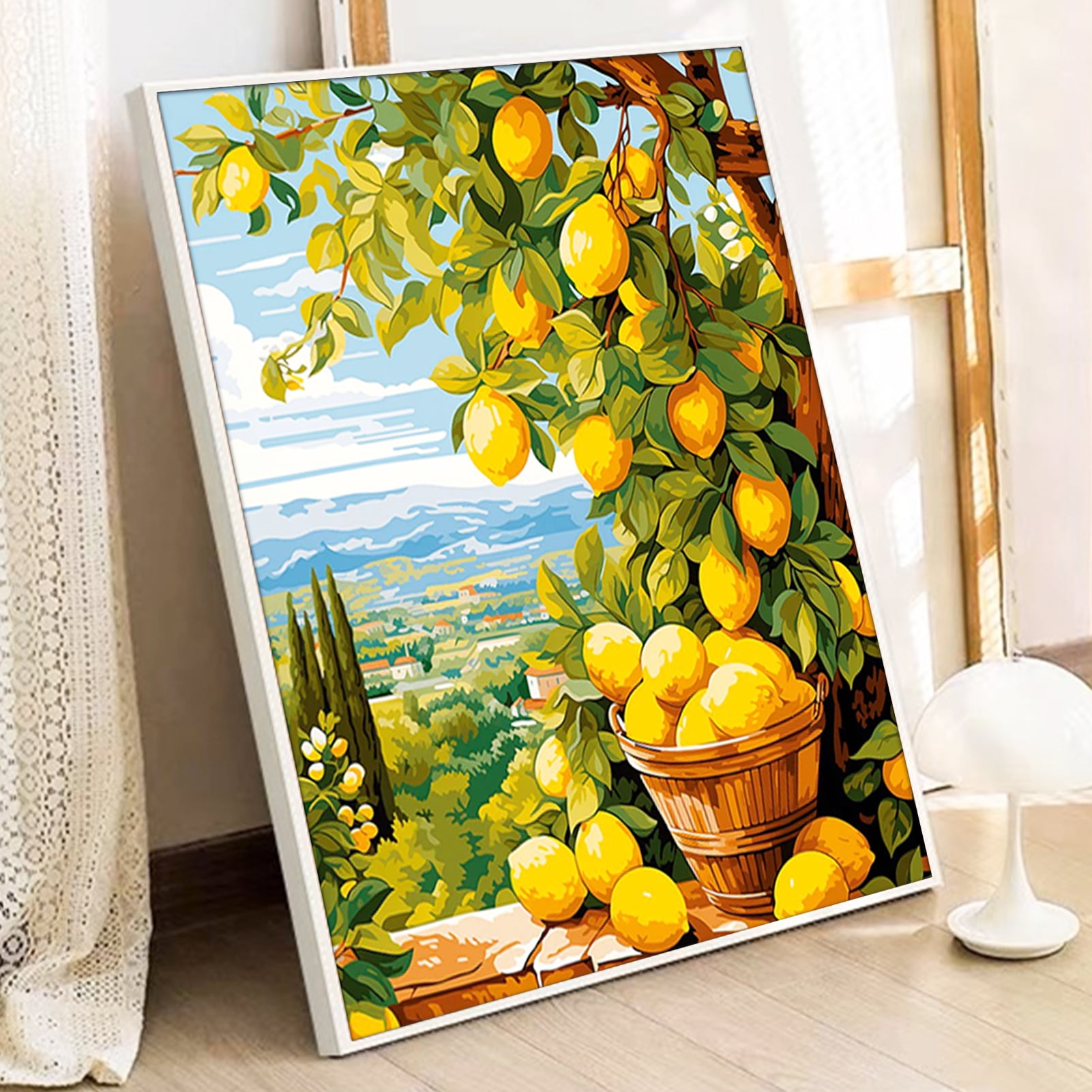 JYLMOOD DIY Paint by Number for Adults, Easy Painting by Numbers for Gift Home Wall Decor 16x20in without Frame, Colored Canvas