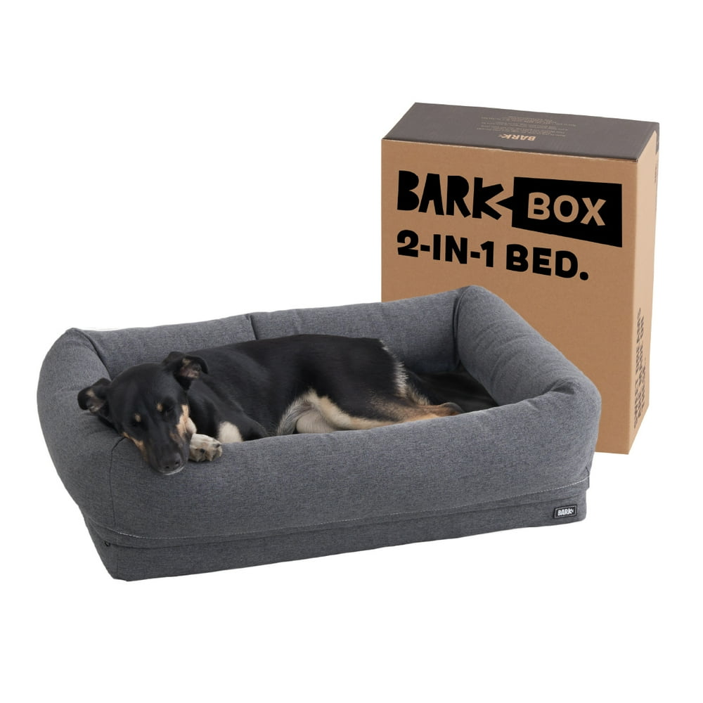 Barkbox 2in1 Memory Foam Cuddler Dog Bed Plush Orthopedic Joint