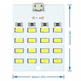 thumbnail image 3 of Panel LED 16 Cuentas 5730 SMD 430mA 470mA (16 Bits) Blanco, 3 of 3