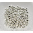 thumbnail image 2 of U8MO 1000 Bright Silver Metallic Acrylic Smooth Round Beads 4mm(0.16") Spacer Beads, 2 of 5