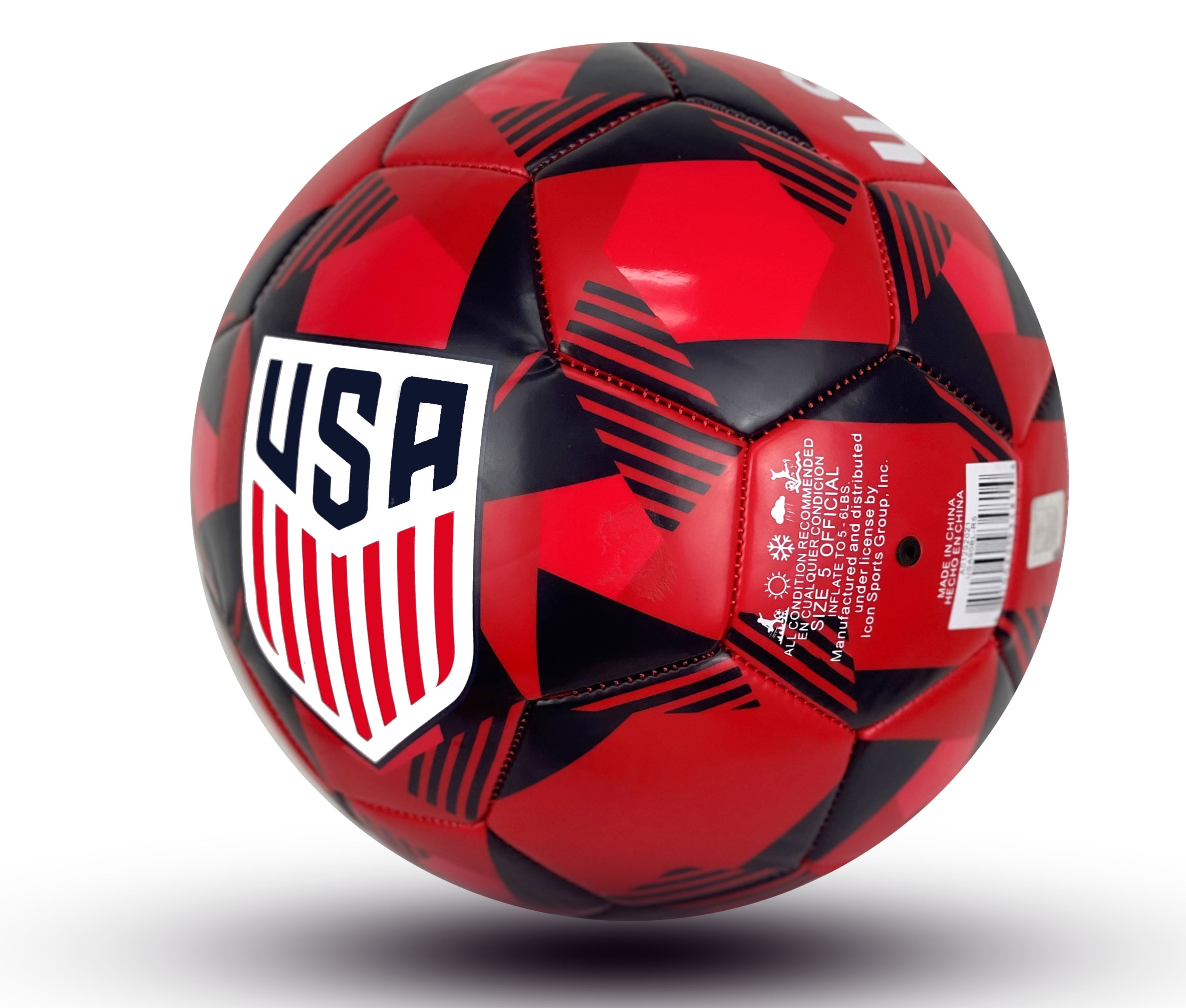 Icon Sports U.S. Soccer USMNT Prism Size 5 Soccer Ball USA90BL-R5