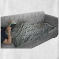 thumbnail image 6 of Grey Soft Flannel Fleece Throw Blanket, Fence Design Netting Display Diamond Plate Effects Chrome Motif Print Illustration, Cozy Plush for Indoor and Outdoor Use, 60" x 80", Grey, by Ambesonne, 6 of 6