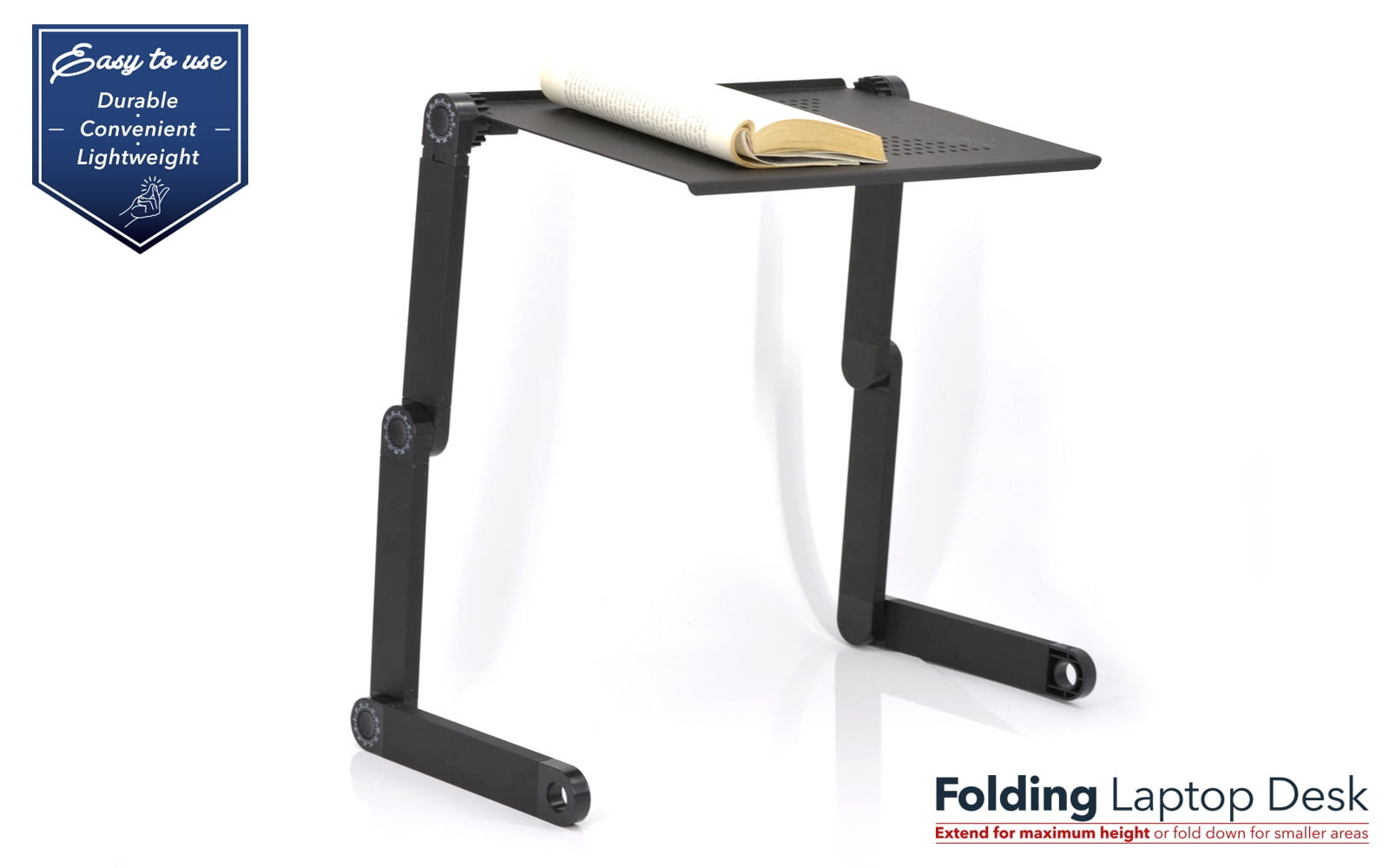 Eternal Portable Adjustable Laptop Desk Stand Table Vented Light