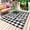Black, variant on Black White Checkered Outdoor Rug for Patio/Deck/Porch, Non-Slip Large Area Rug 6 x 9 Ft, Farmhouse Buffalo Plaid Botanical Indoor Outdoor Rugs Washable Area Rugs, Camping Rug Carpet Runner