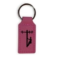 thumbnail image 3 of Keychain - Rectangle - Lineman - Leather, 3 of 5