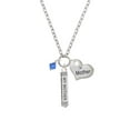 thumbnail image 2 of Delight Jewelry September - Blue Crystal Bicone Always My Mother Bar Zoe Necklace, 2 of 4