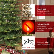 Puleo International 7.5 Pre-lit Aspen Green Fir Tree