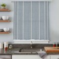 thumbnail image 6 of Blue Striped Sheer Curtains 72 Inches Long, Farmhouse Linen Texture Line Stripes Light Filering Curtains, Breathable Simi Curtain Privacy Drapes for Living Room Bedroom Lightweight Window Treatment, 6 of 9