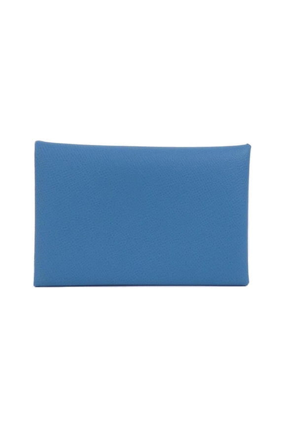 Pre-Owned Hermes Calvi 078309CK Business Card Holder/Card Case
