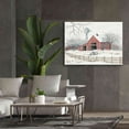 thumbnail image 5 of Epic Graffiti 'Winter Barn with Windmill' by Cindy Jacobs, Canvas Wall Art, 54"x40", 5 of 8