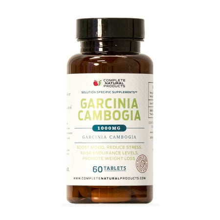 Garcinia Cambogia Pure Extract Tablets - 1000mg 60 Pills, 100% Premium Natural Weight Loss Detox