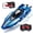 Blue, variant on Funtogether High Speed Remote Control Boat for Pools and Lakes, 2.4GHz Waterproof RC Speedboat with Dual Motors, Blue