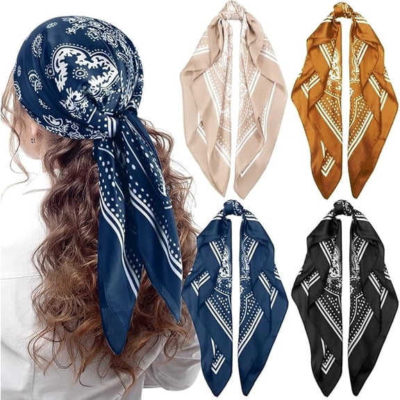 Women Head Hair Scarf Like Satin Silk Scarf Sleeping Hair Wrapping Night 27"