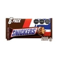 thumbnail image 1 of Chocolate con leche Snickers relleno de caramelo cacahuate y nougat 6 barras de 48 g c/u, 1 of 4