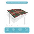 thumbnail image 5 of Quilts Full Size Bedding Set, Autumn Plaid Lightweight Quilted Comforter, Red Green Tartan Gingham Farmhouse Checkered Soft Reversible Bedspread Coverlet with Pillow Covers for All Season, 78" x 90", 5 of 7