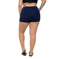 thumbnail image 7 of Womens Plus Size Swim Shorts Solid High Waisted Boyleg Swim Bottoms, 7 of 7